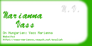 marianna vass business card